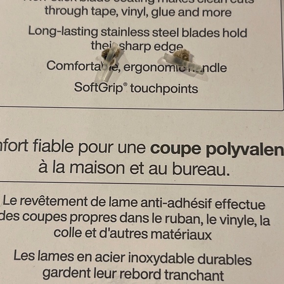 Fiskars 8” Straight Blue Performance Scissors Comfort Handle Non-Stick Stainless - Picture 9 of 10